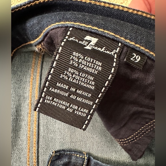 7 for All Mankind ankle jeans 29’ waist - Picture 5 of 5